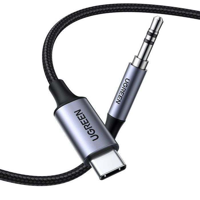 Kabel Audio Ugreen USB-C do Jack 3,5 mm 1M - Czarny