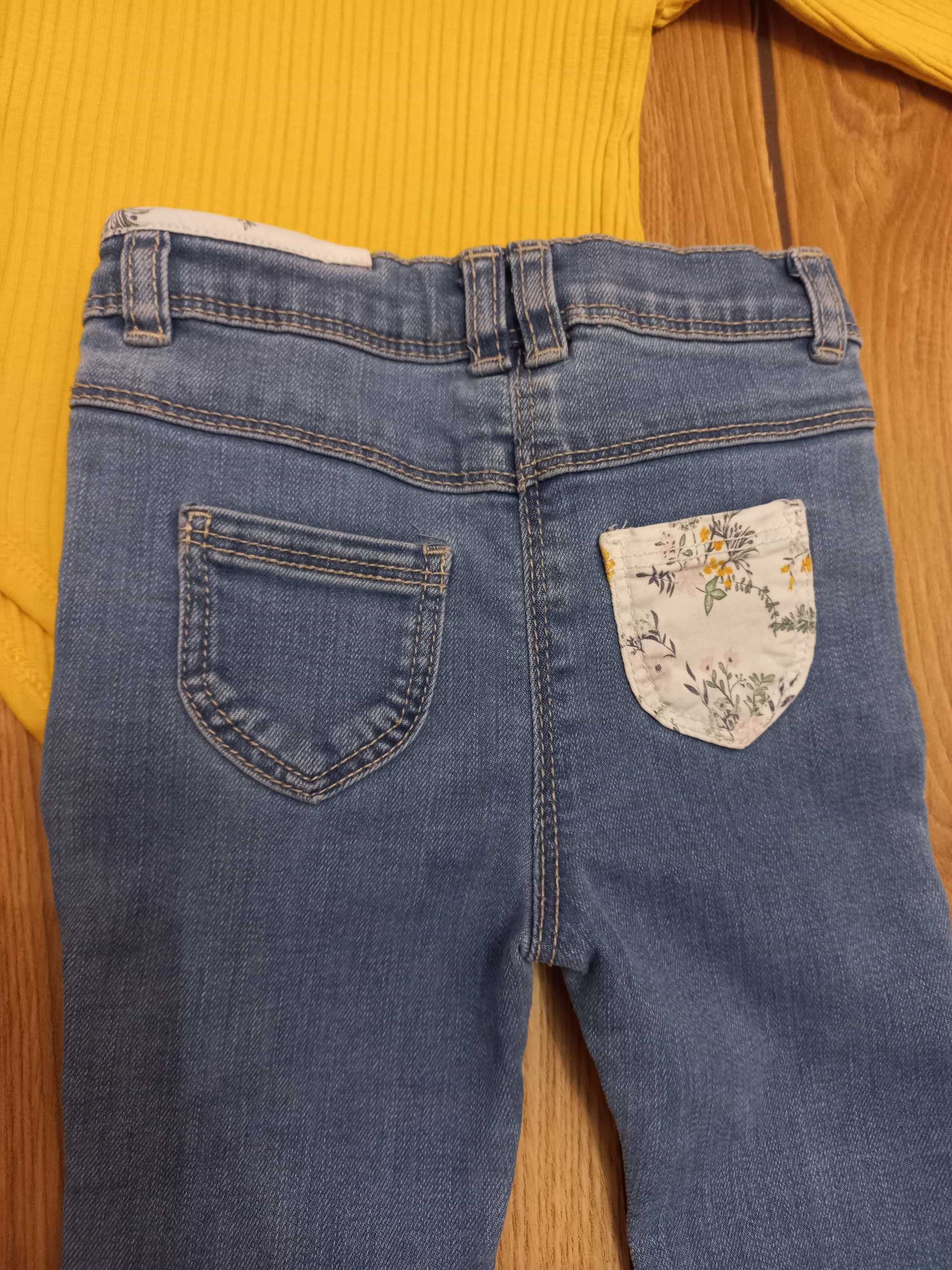 Komplet jeansy r.68/74 Tape a'loeil spodnie i body