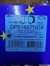 Колодки EBC BlueStuff DP51657NDX Toyota Lexus Mitsubishi