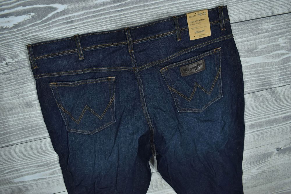 Wrangler Texas Męskie Spodnie Jeansowe W42 L32