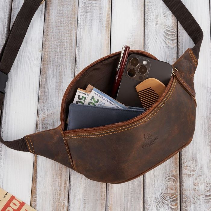 saszetka nerka męska skórzana w stylu vintage paolo peruzzi t-89-hbr