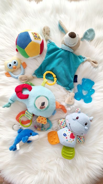 Лот іграшок для немовлят. Брязкальця, гризунці, м'які іграшки