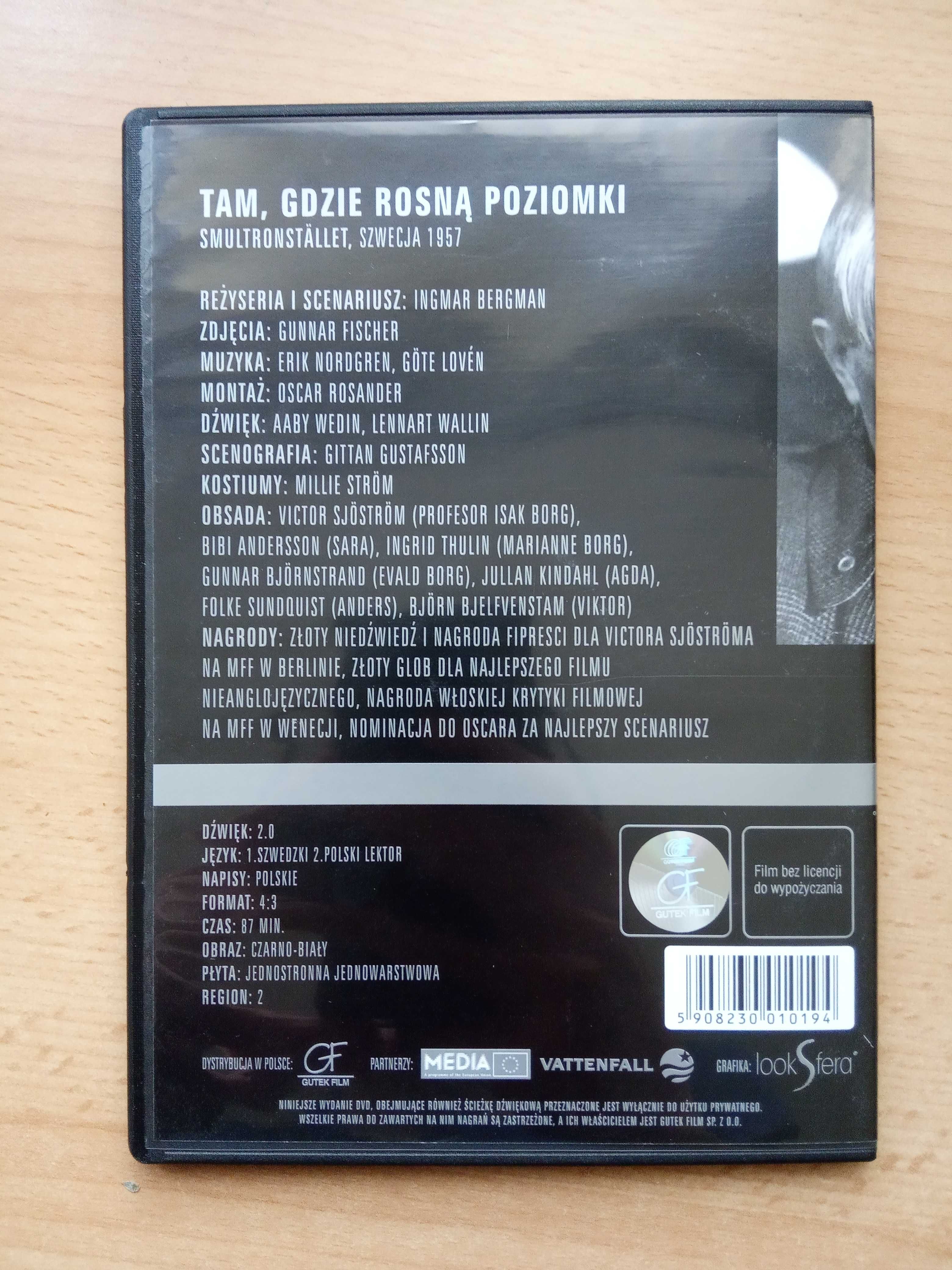 Tam, gdzie rosną poziomki, reż. Ingmar Bergman (DVD)