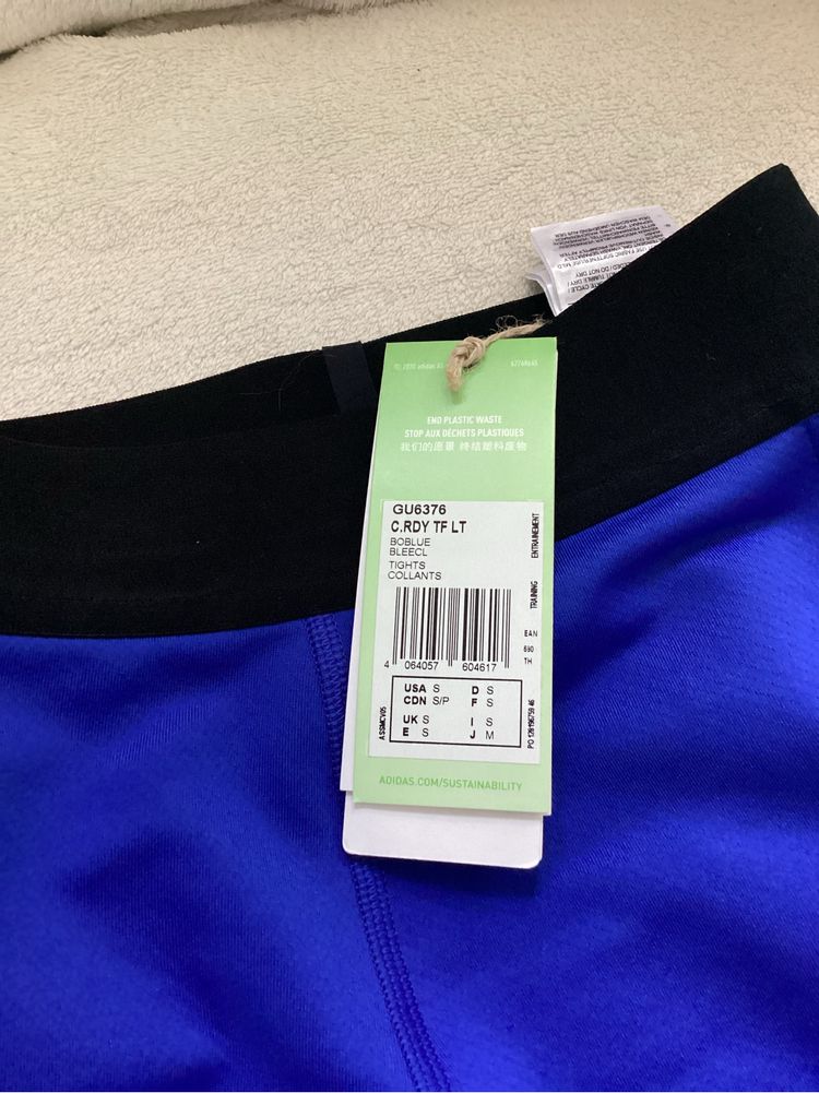 Legginsy chabrowe Adidas Cold.Rdy S – nowe z metką