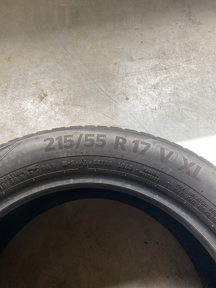 Opony wielosezonowe continental allseasoncontact 215/55r17 dwie sztuki