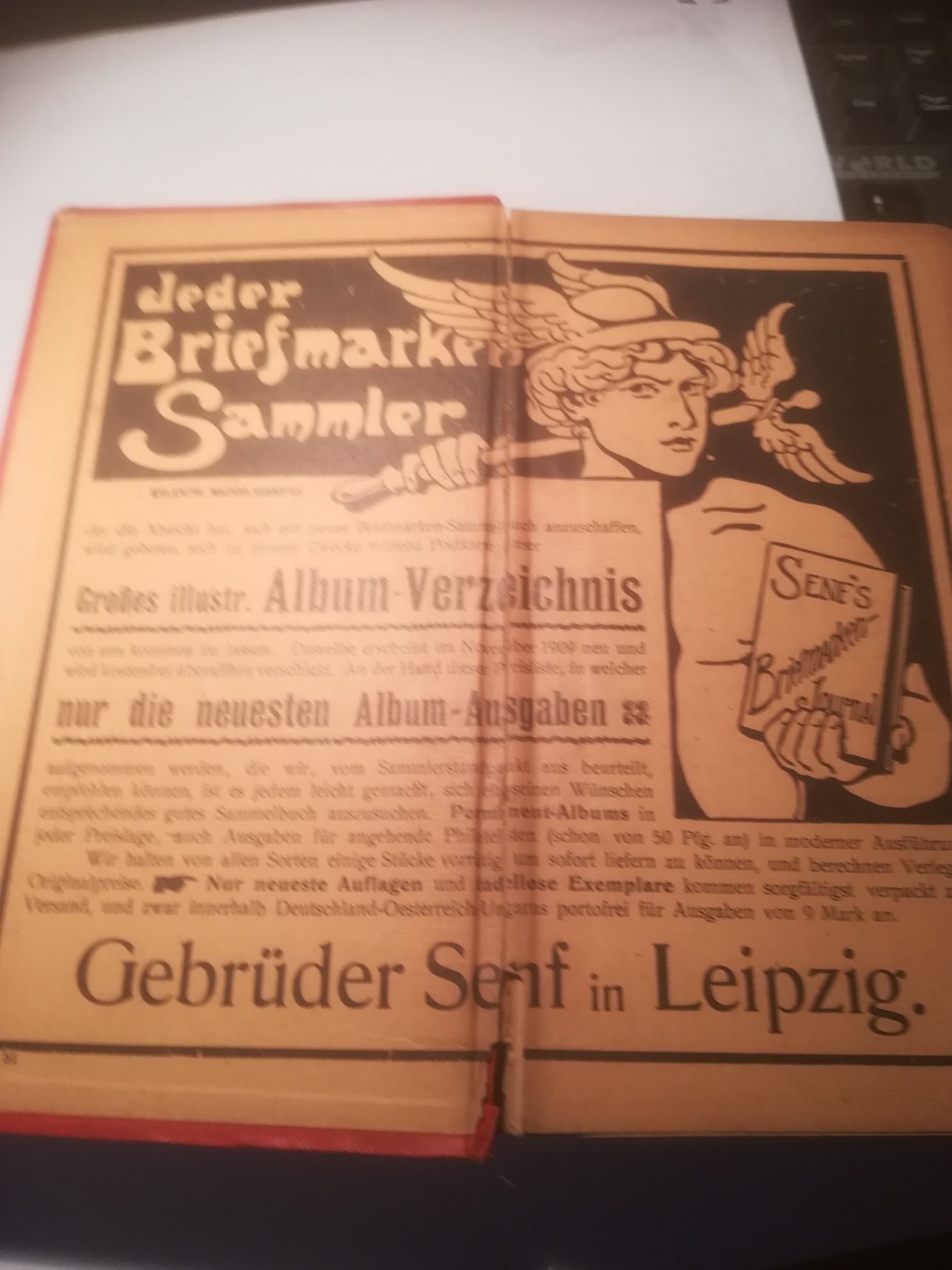 Katalog do znaczkow SENF 1910.