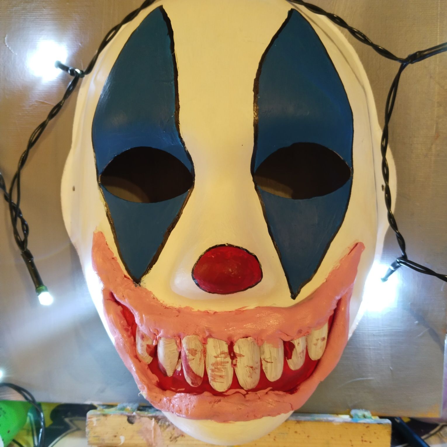 Maska na hallowen , handmade, klaun , straszna , super