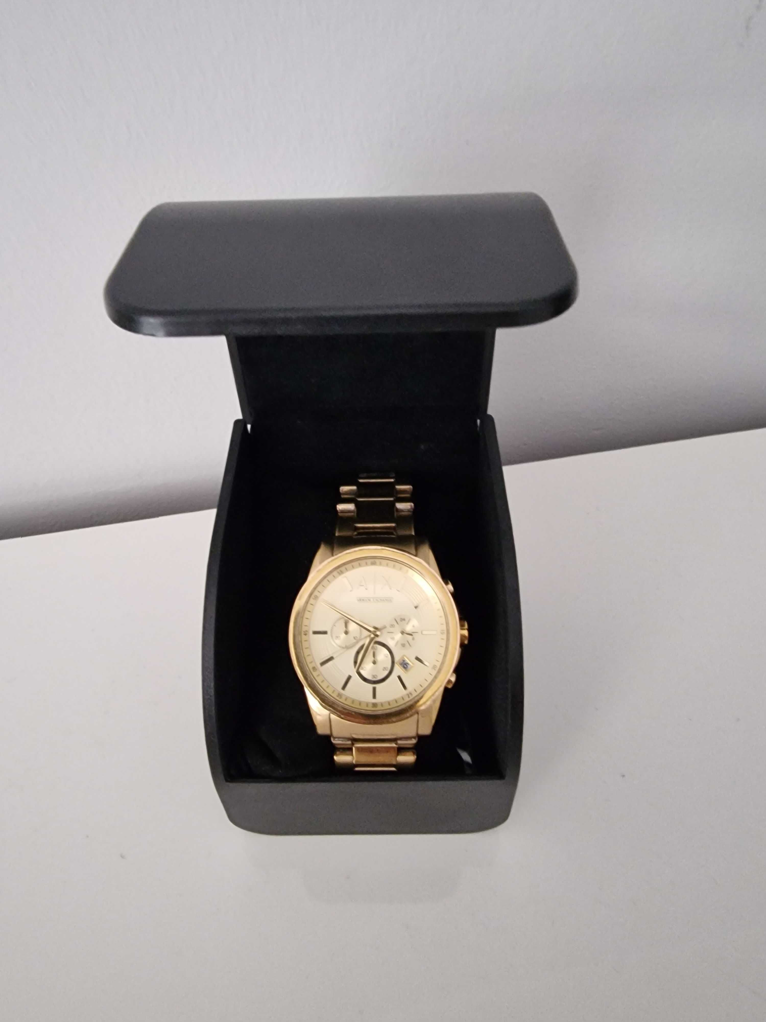 Złoty zegarek Armani Exchange
