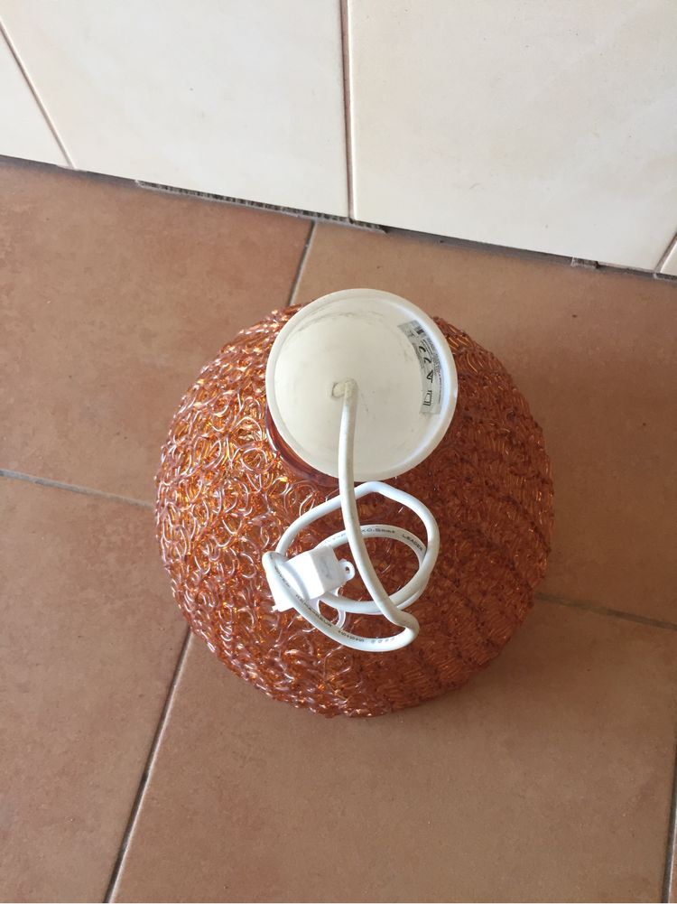 Lampa żyrandol plafon oświetlenie pomarańczowy
