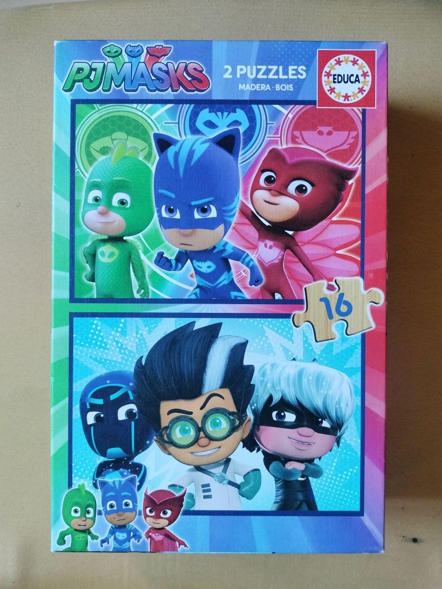 2 puzzles madeira PJMASKS - Educa