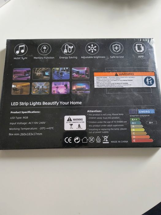 LED Lights – komplet nowych pasków LED z pilotem i zasilaczem