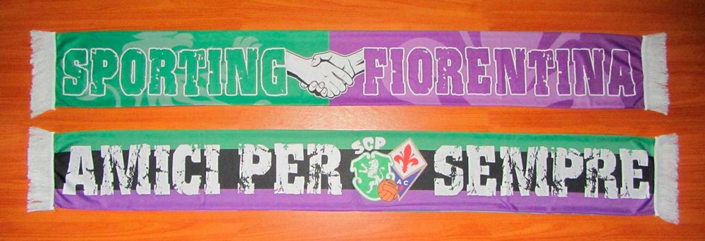 Cachecol Sporting & Fiorentina (Vendo/Troco)