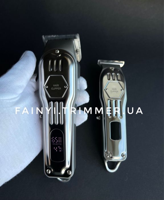 ‼️РОЗПРОДАЖ‼️Набір барбера 2в1 машинка стрижки голови бороди тример