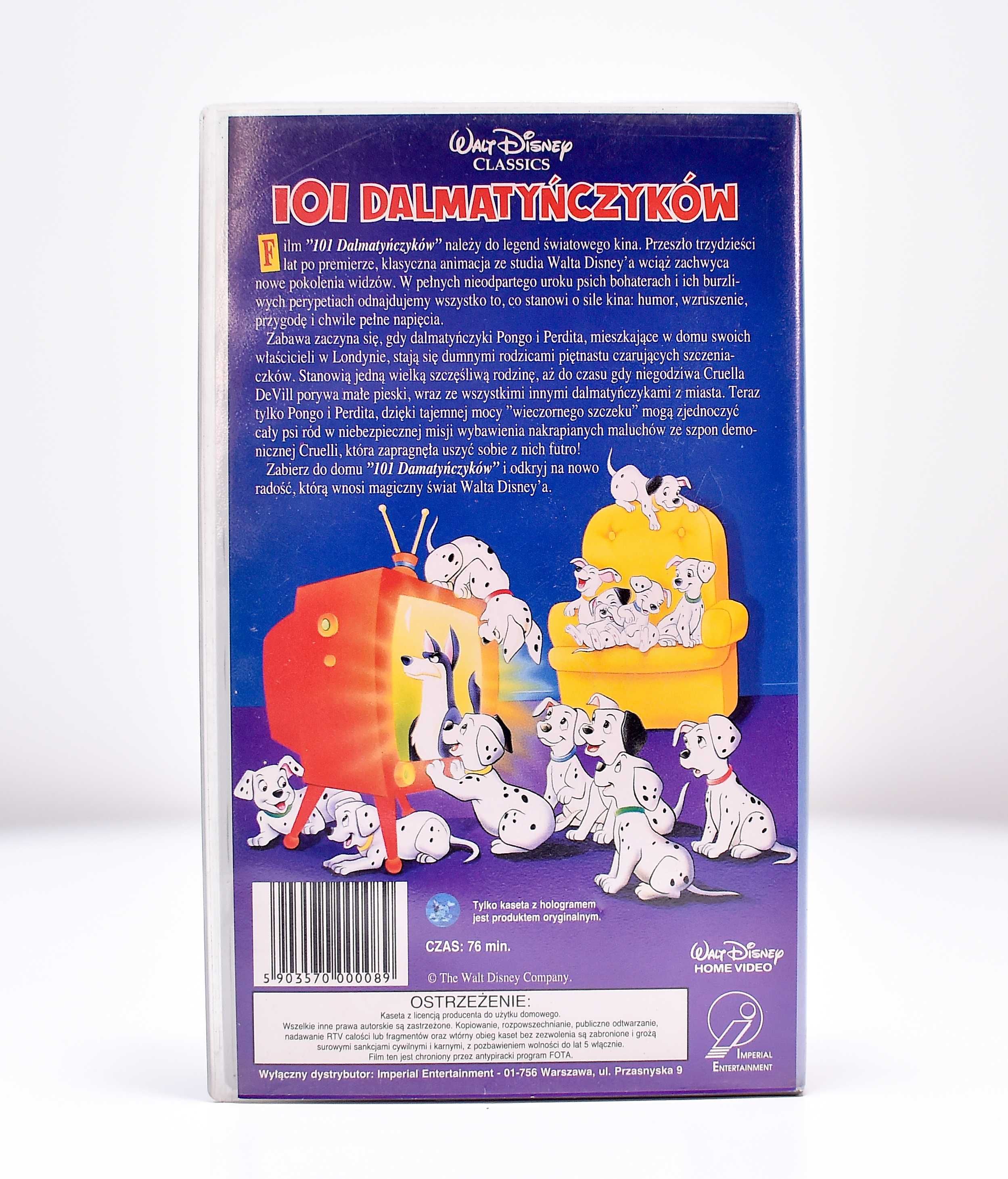 (VHS) Walt Disney - 101 Dalmatyńczyków