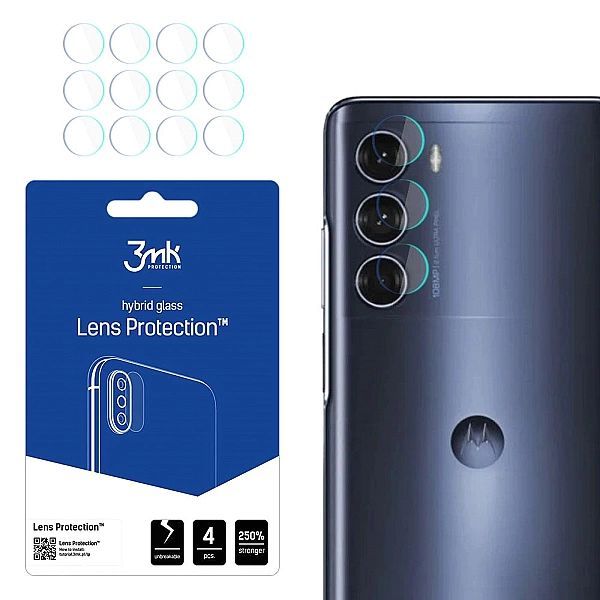 Szkło na aparat 3mk Lens Protection™ hybrydowe na Motorola Moto G200/5