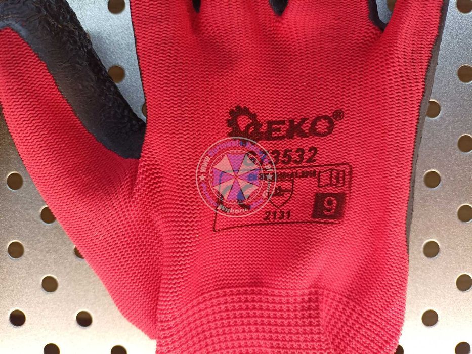 Rękawice ochronne r.9 latex czerwone lateks 1 para rękawice robocze 9