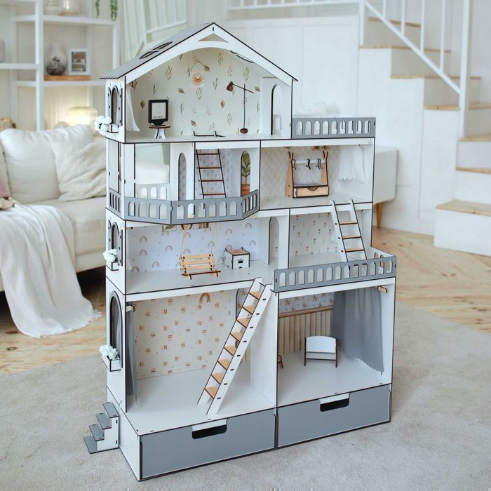 Ляльковий будинок дом для кукол Модный Особняк ЛОЛ Кукольный домик LOL