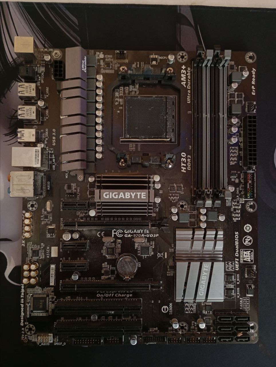 Материнська плата Gigabyte-GA970A-UD3P,ddr3, Am3+