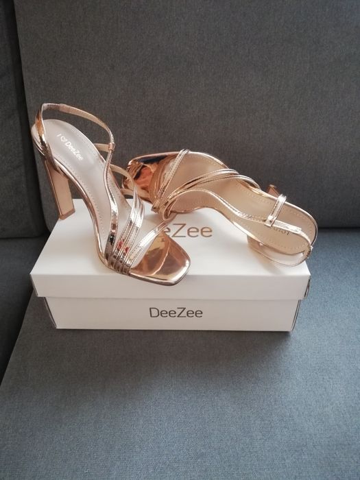 DeeZee Różowo-złote sandałki Anastasia rozmiar 38