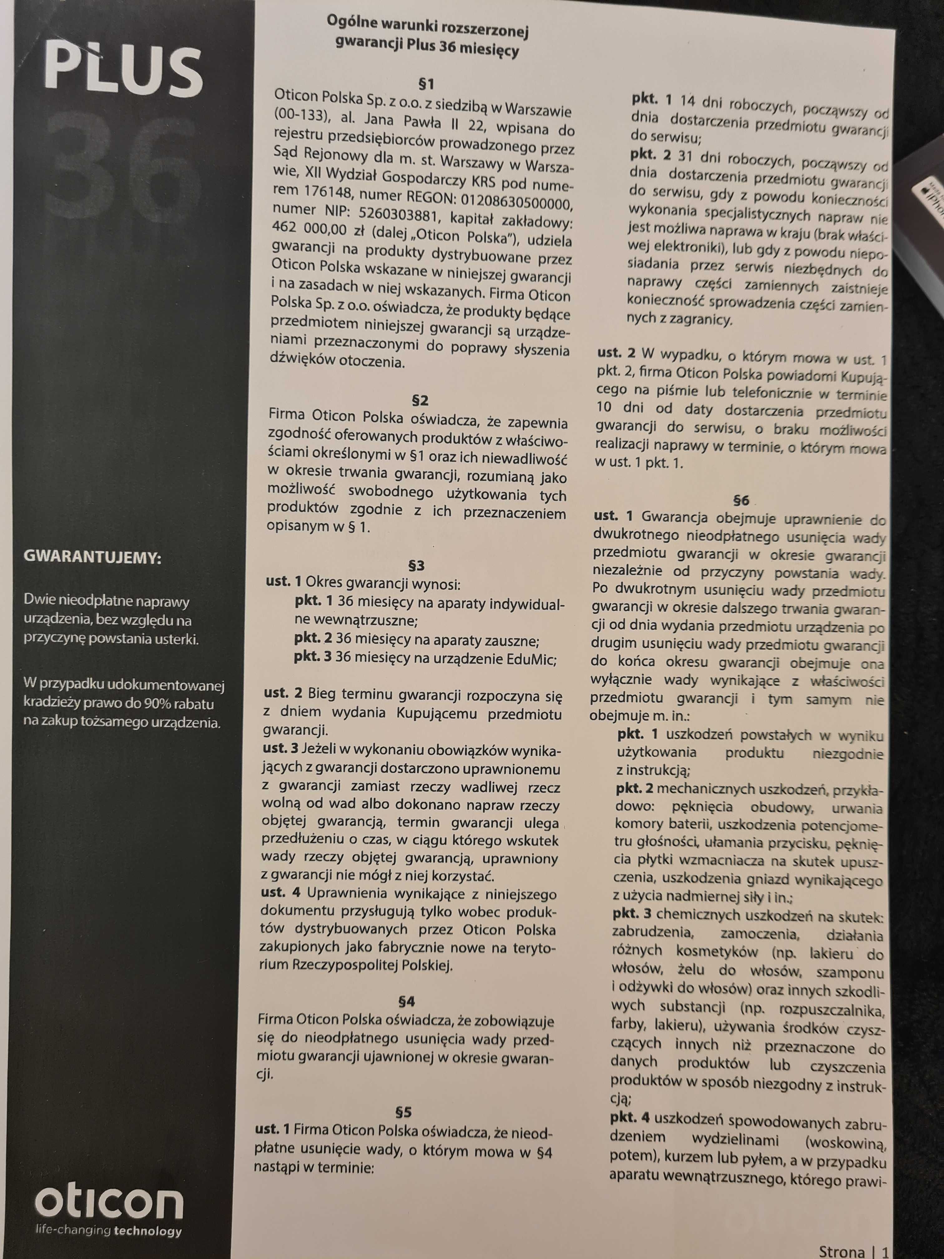 Aparat słuchowy OTICON RUBY 2 MINI RITE - zestaw na lewe i prawe ucho