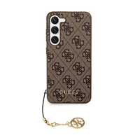 Guess 4G Charms Collection - Etui Samsung Galaxy S24 (Brązowy)