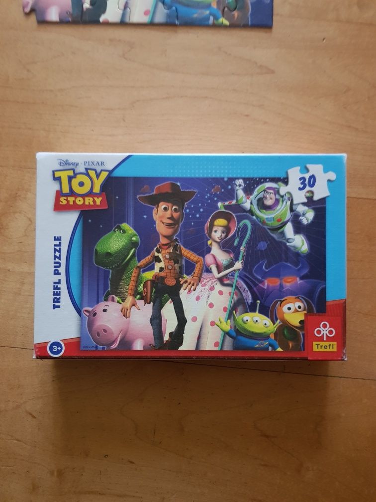 Puzzle 3 pudełka  tom jerry toy story ben 10