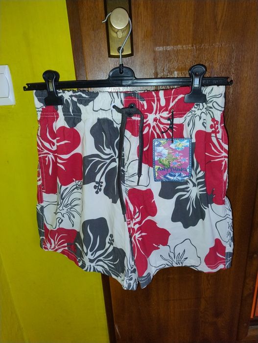 R M nowe kąpielówki męskie anything kwiaty hawajskie