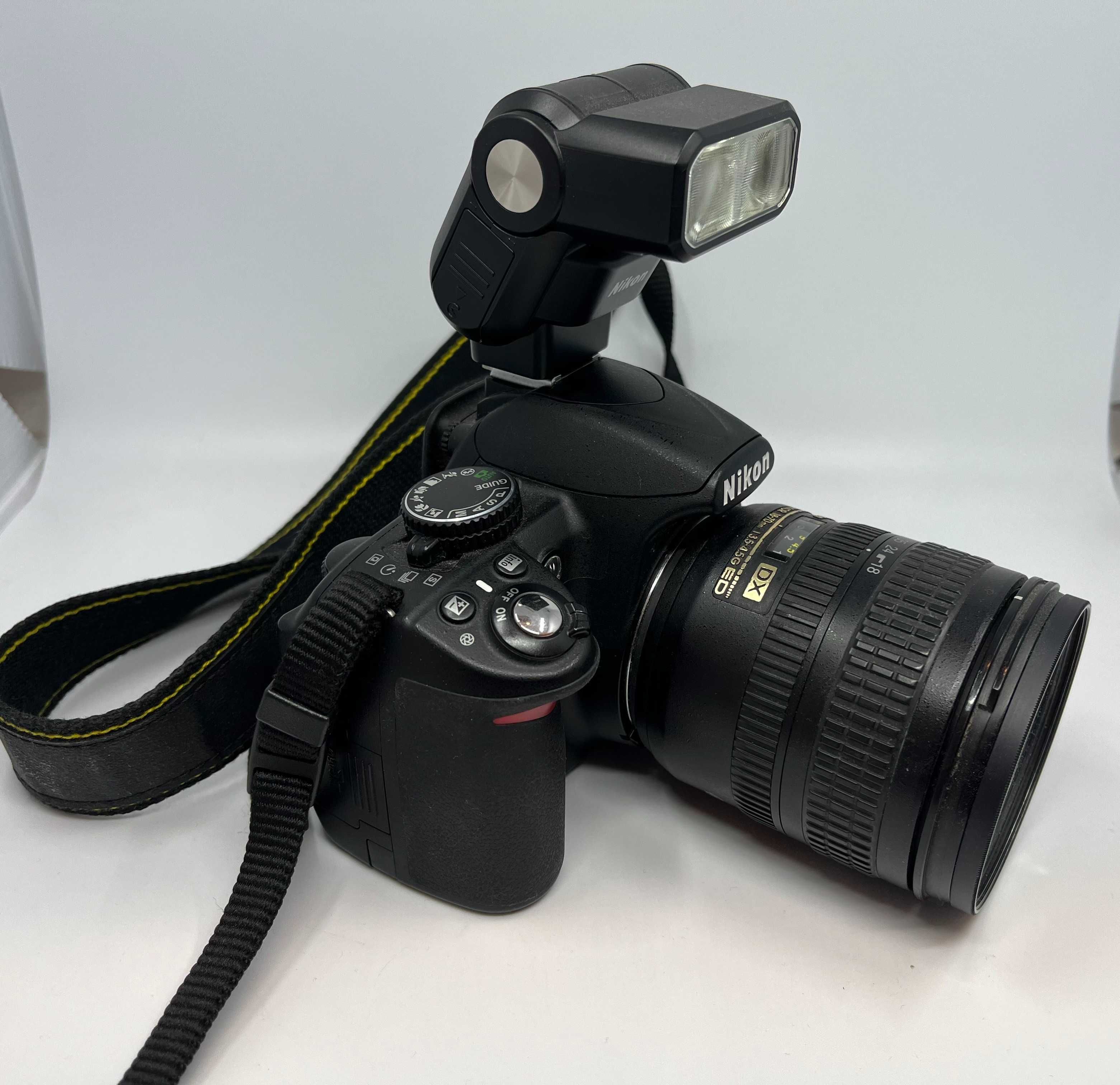 Aparat Nikon D3100 + Nikkor 18-70mm + Lampa Błyskowa