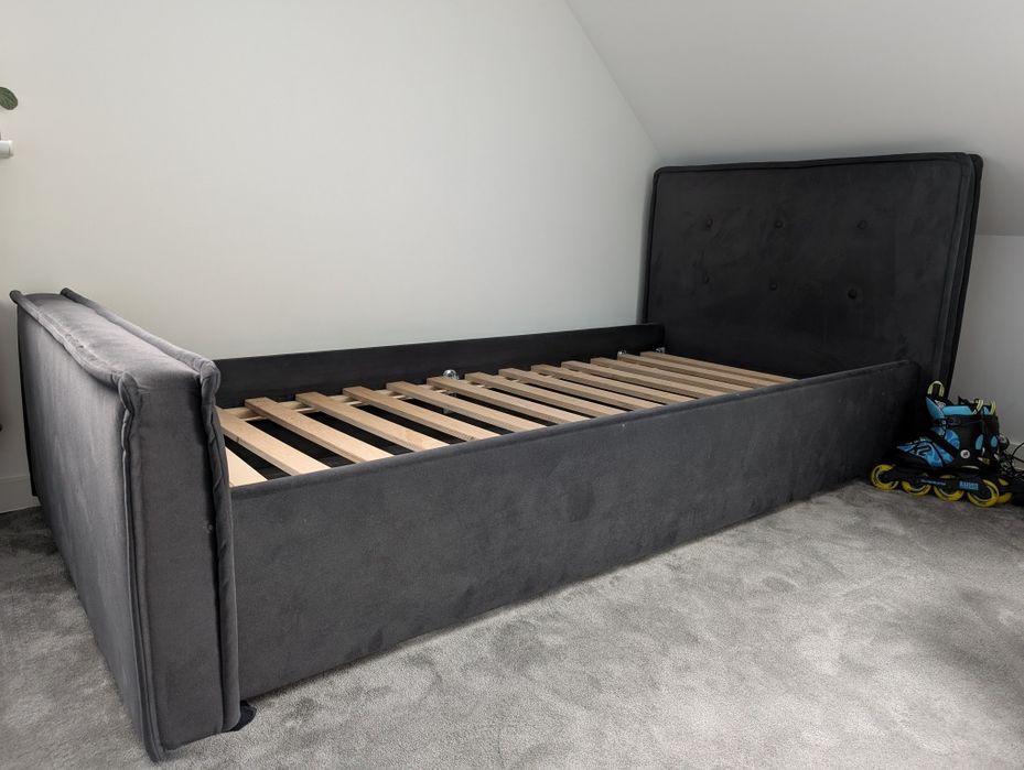 Łóżko dziecięce tapicerowane na materac 90x200