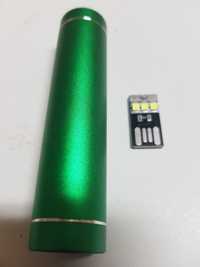 Миниповербанк 18650 (2900ma) с чипом освещения