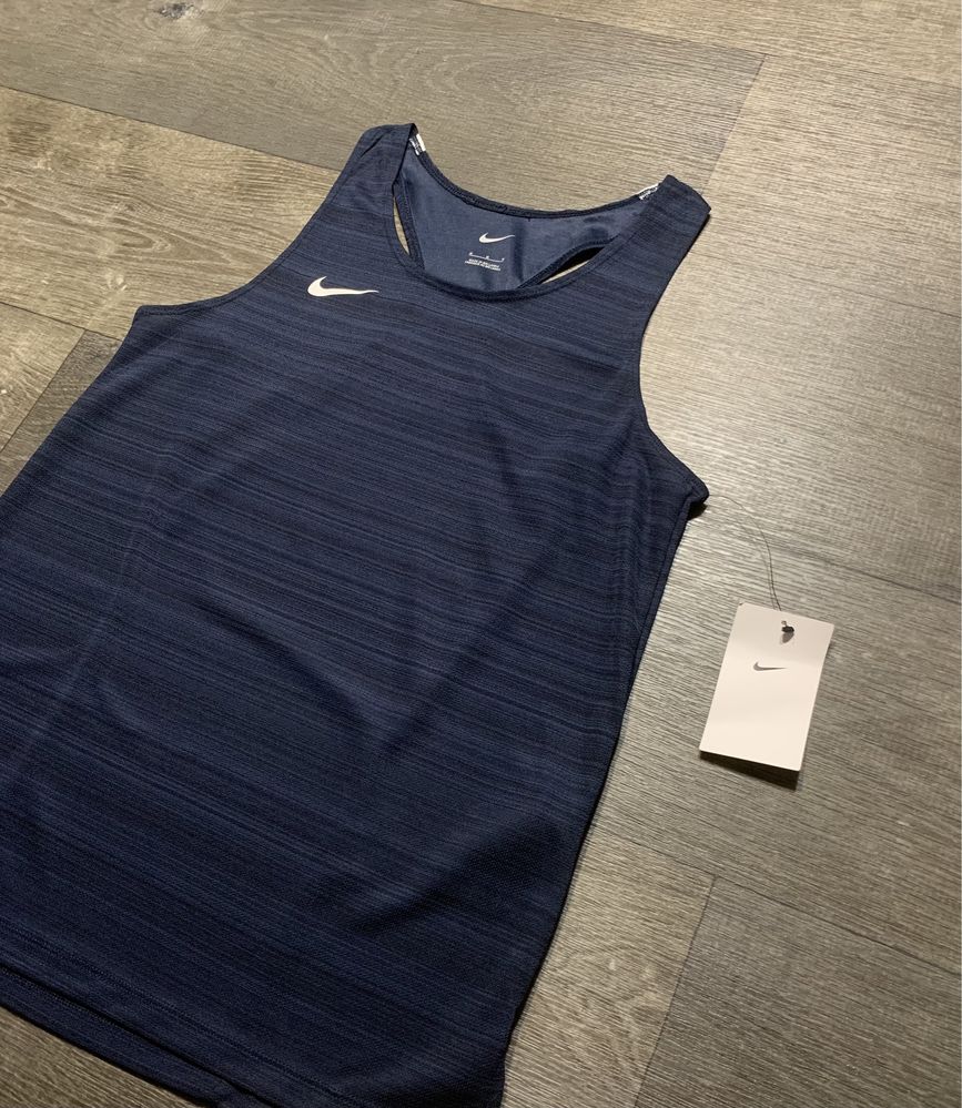 Nike Miler Singlet Blue майка футболка