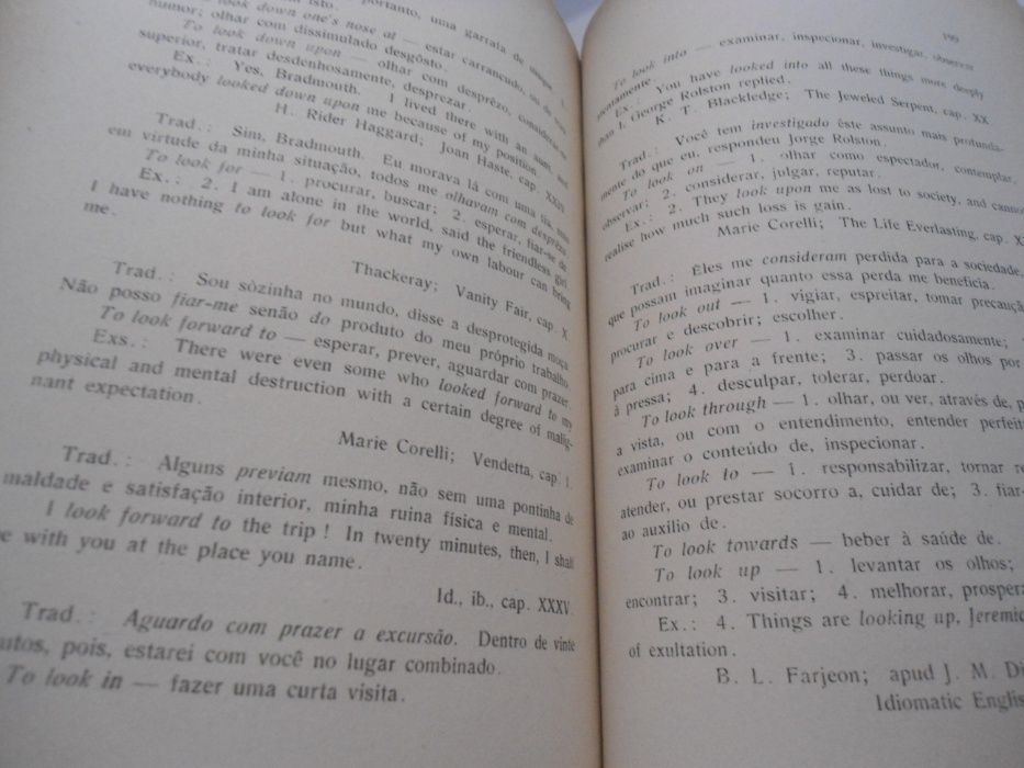 Dificuldades e Idiotismos da Língua Inglesa de O. Bandeira (1947)