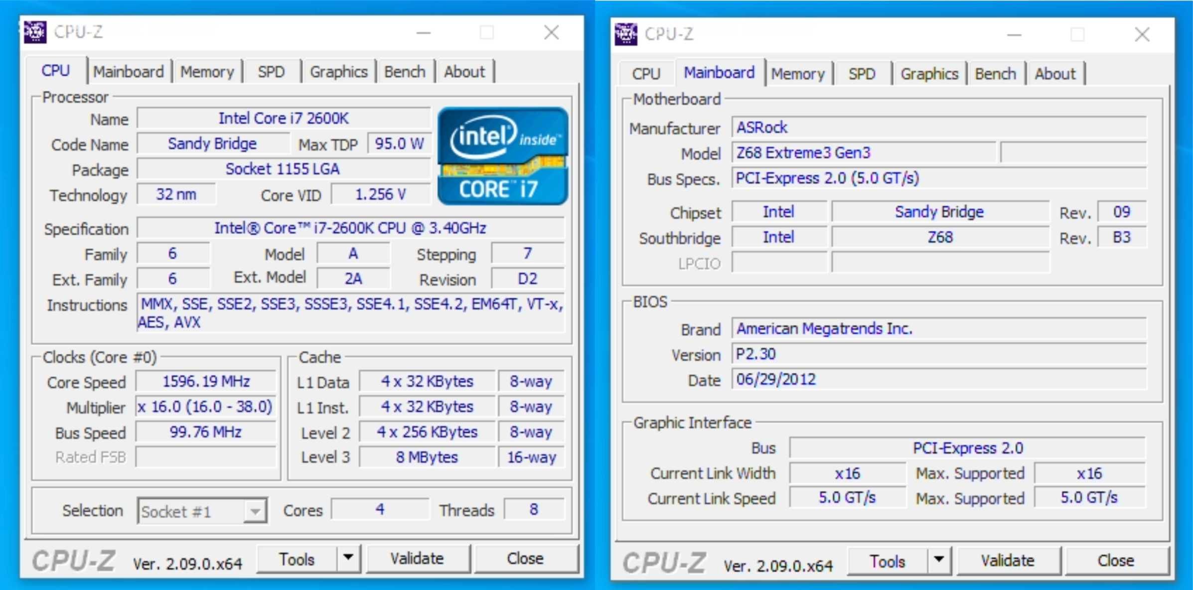 ASRock Socket 1155 Z68 Extreme3 GEN3 + Intel i7 2600K