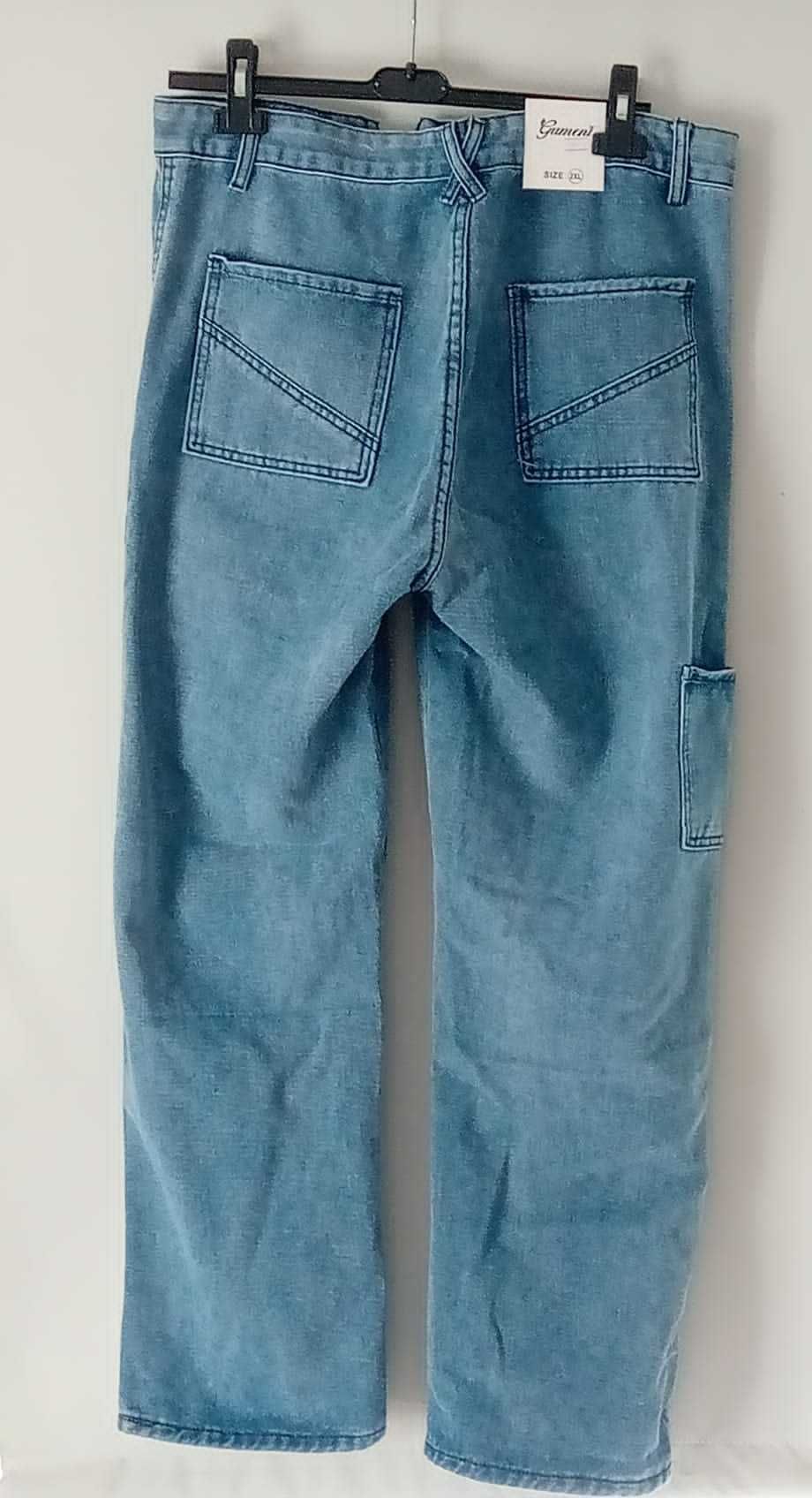 spodnie damskie jeans szerokie nogawki
