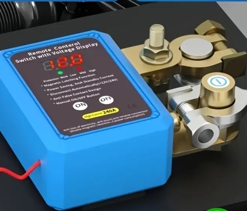 Дистанційний вимикач маси 12-24v, 240А + 2 Пульти / Реле відключення а