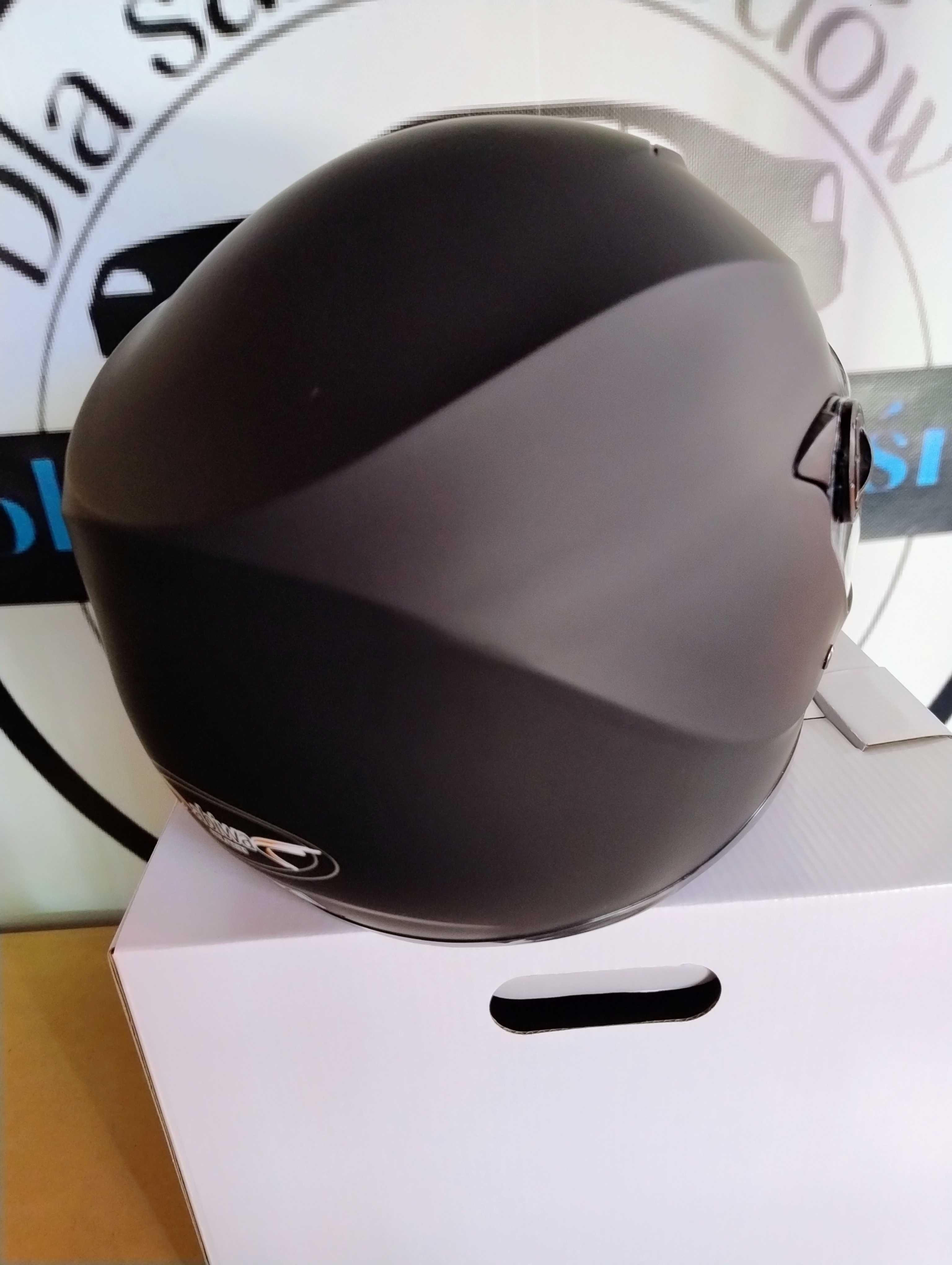 Kask zamknięty czarny mat XS S M L XL XXL