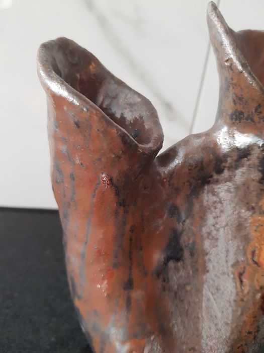 Stara ceramika artystyczna wazon