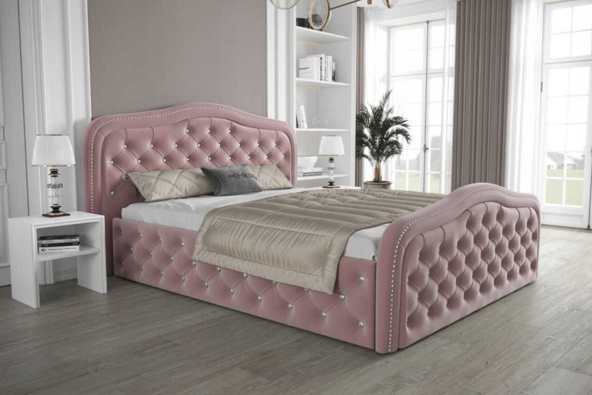 Łóżko tapicerowane Chesterfield LONDON 140/160/180/200x200 lub 220