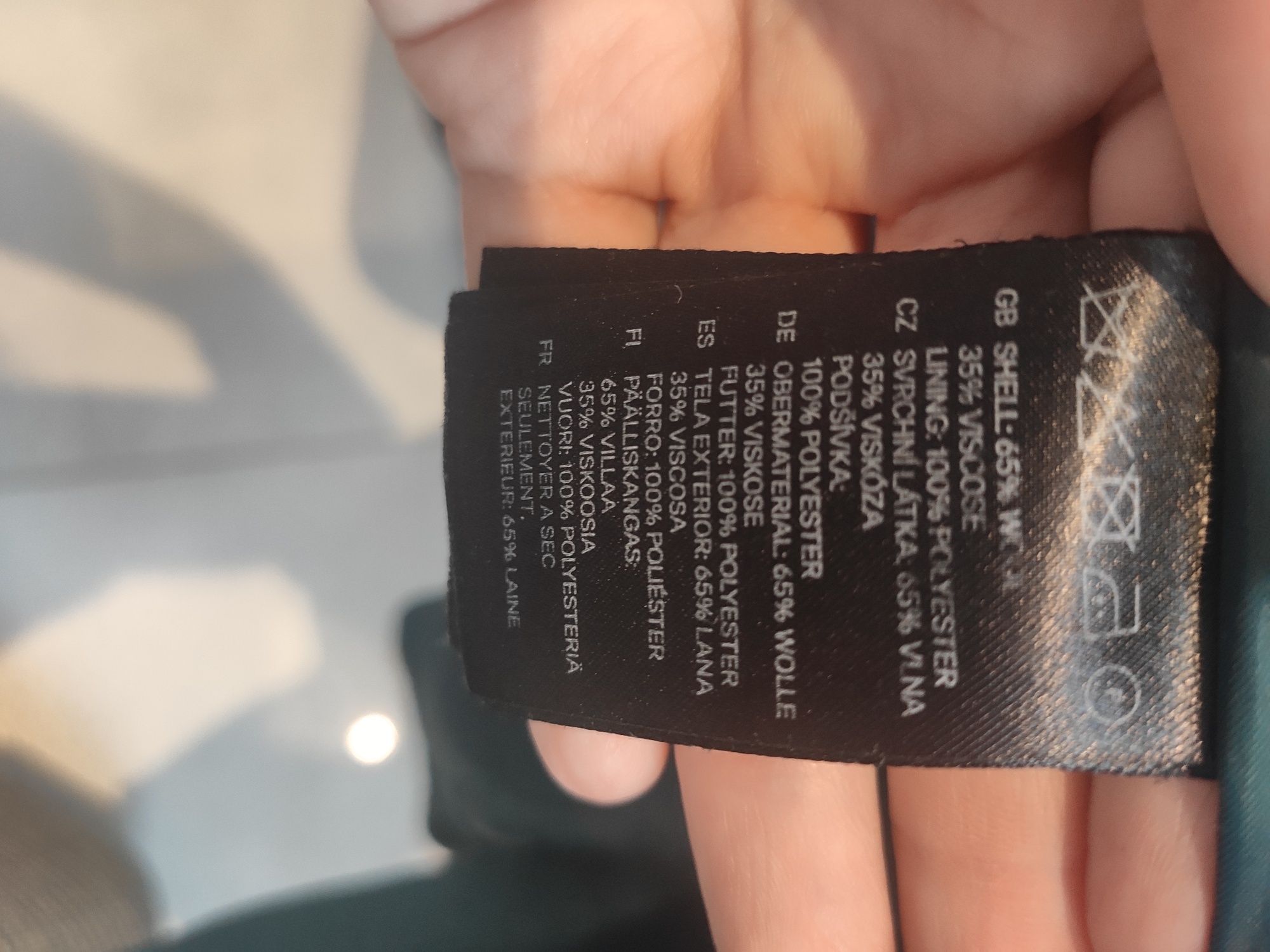 Płaszcz H&M XS 34 z wełną