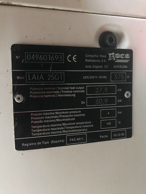 Caldeira a gasóleo