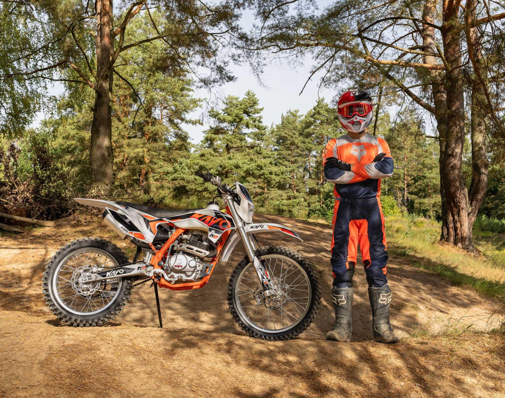 Nowy KAYO K2 - Cross/Enduro - Rozrusznik + lampa LED - OD RĘKI (raty!)