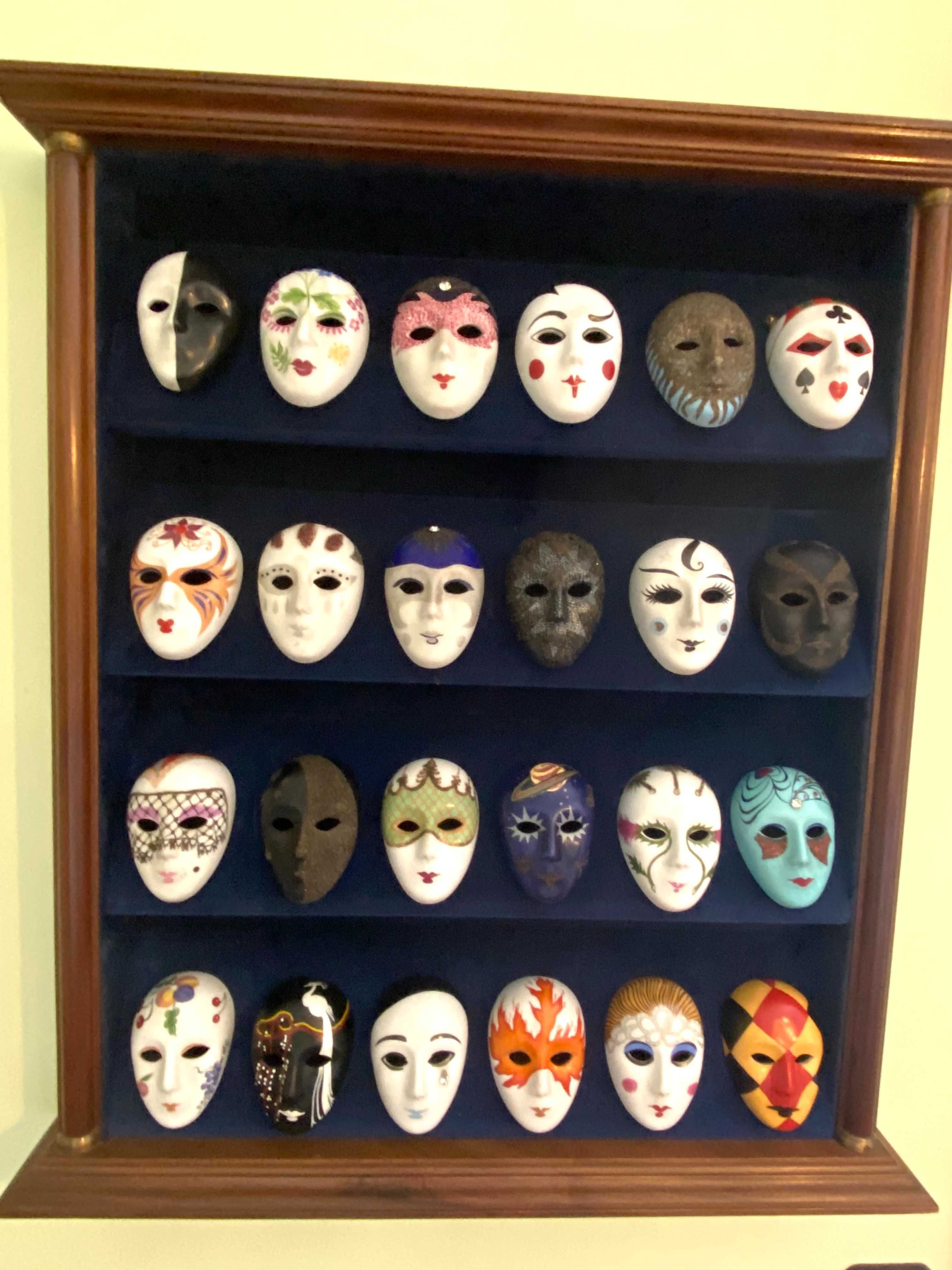 Coleção de máscaras de Veneza + quadro