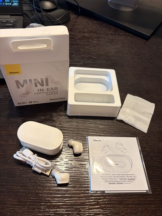 Słuchawki bezprzewodowe z etui TWS Bluetooth 5.3 baseus Bowie EZ10
