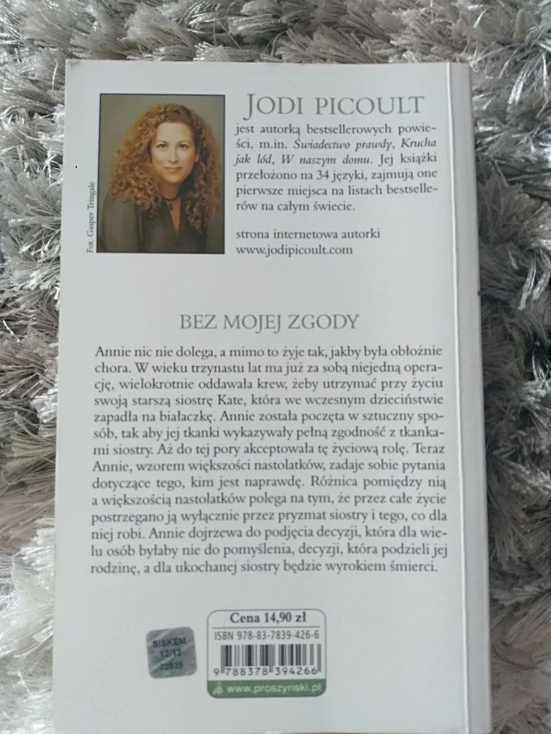 Książka "Bez mojej zgody" Jodi Picoult