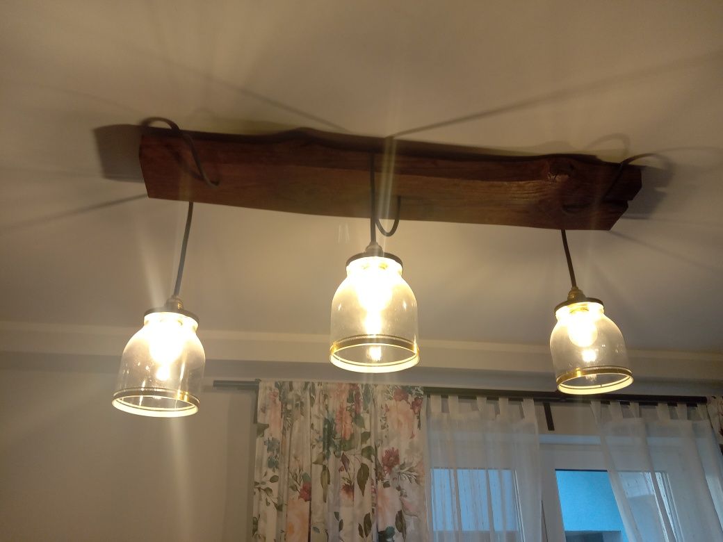 Zestaw lamp rustykalne hand made