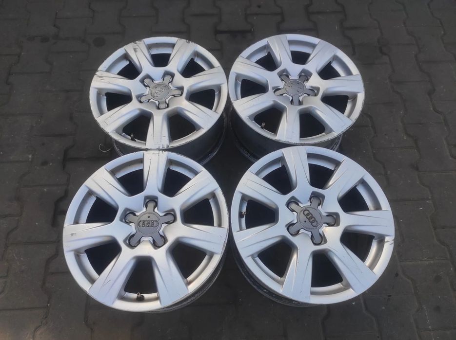 ORYGINALE FELGI ALUFELGI KOŁA 7.5J x R16 H2 ET45 AUDI A3 8P A4 B6 B7 B8 A5 8T Q5 8R S-LINE 8K0601025A WYSYŁKA !!!!