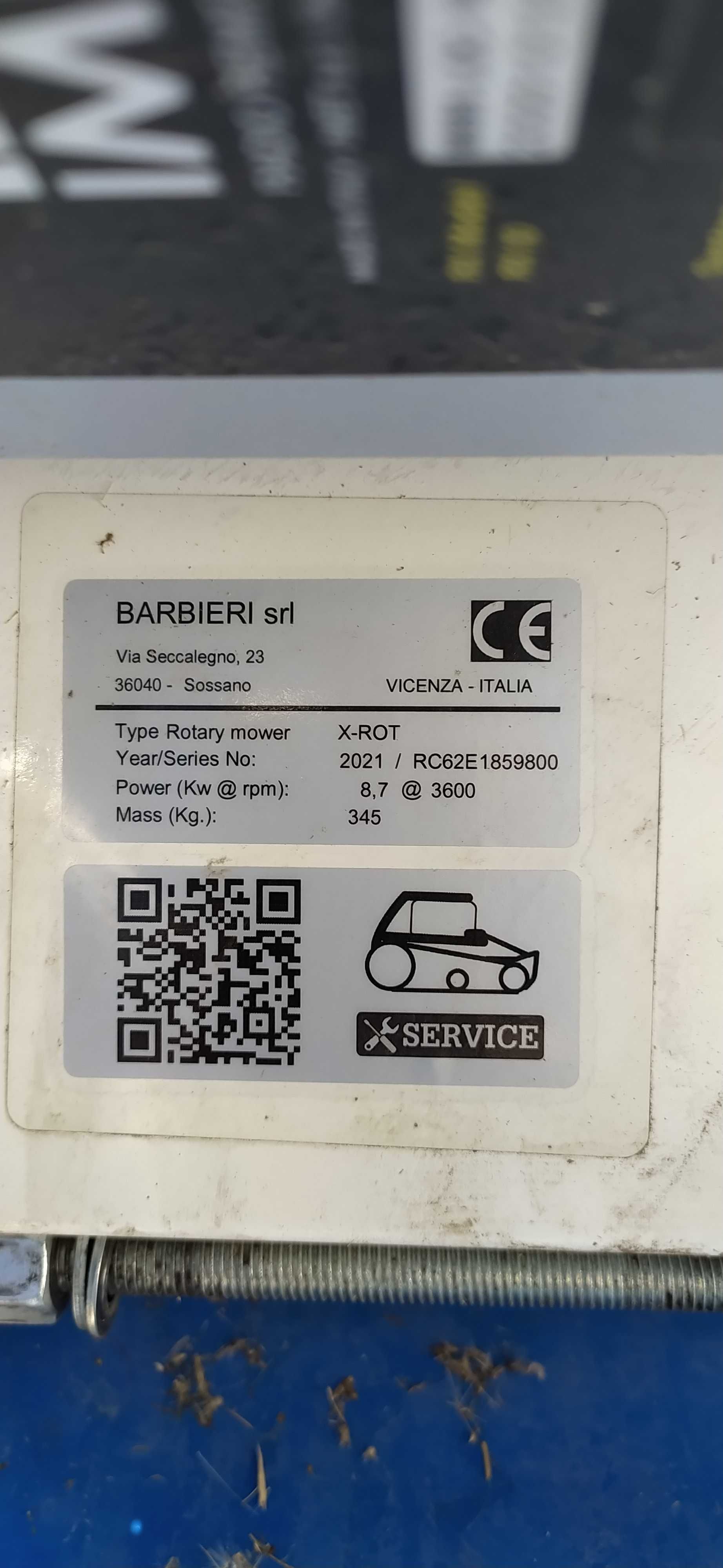 Kosiarka Barbieri X-ROT 70 , sterowana radiowo , popokazowa