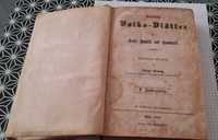 stara niemiecka książka 1858r druk gotyk