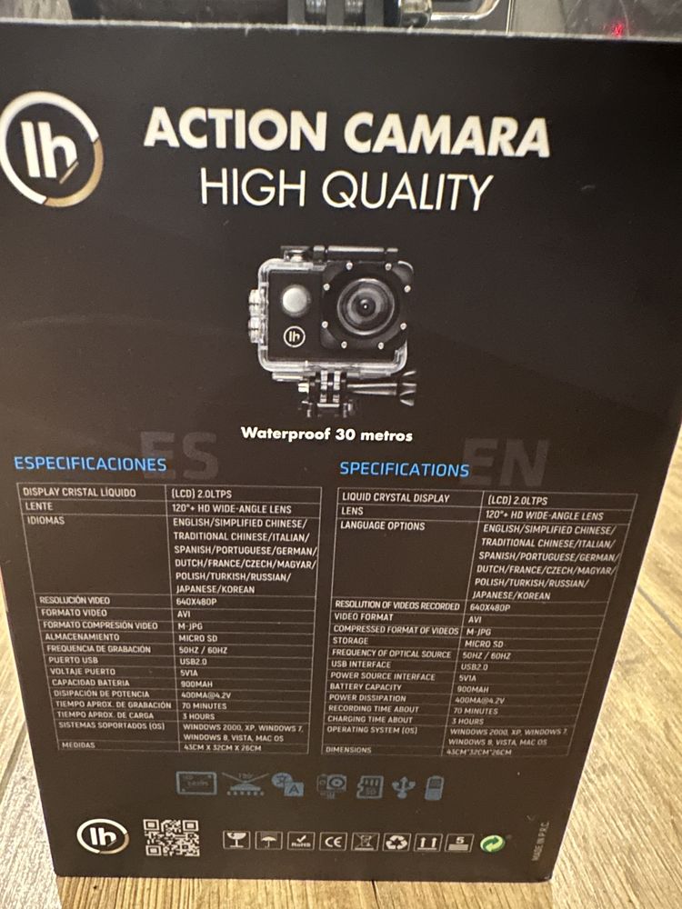 Lufthous Action Cam 1080p TOTALMENTE NOVA