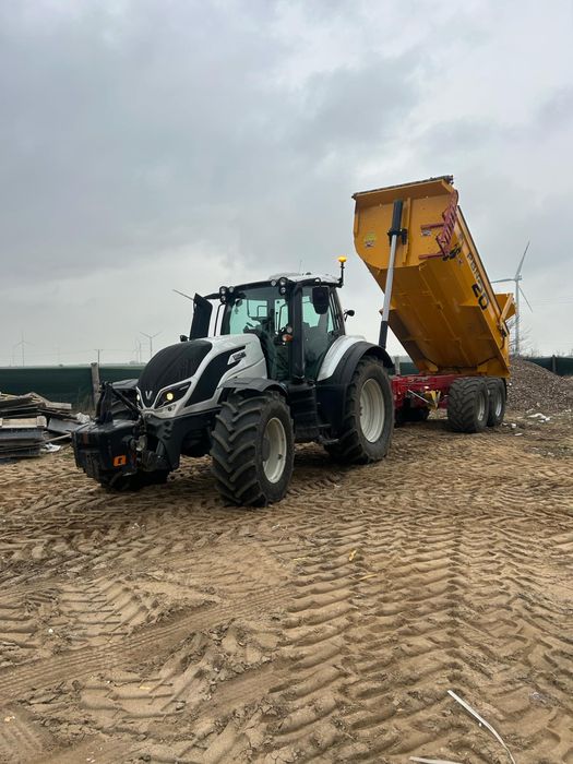 Usługi przyczepą budowlaną z ciagnikiem - LUBUSKIE